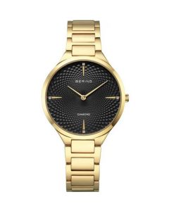 Bering Damenuhr Classic gold glänzend 15634-732