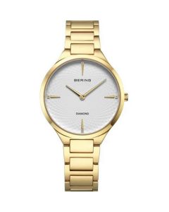 Bering Damenuhr Classic gold glänzend 15634-734