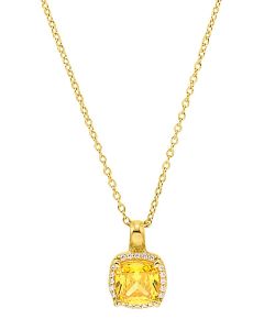 S.Oliver Silber Kette mit Anhänger goldfarben 2037830