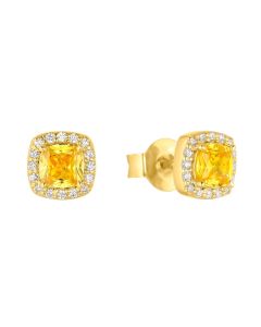 S.Oliver Silber Ohrstecker Zirkonia vergoldet 2037832