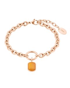 S.Oliver Damen Edelstahl Armband rosé 2037971