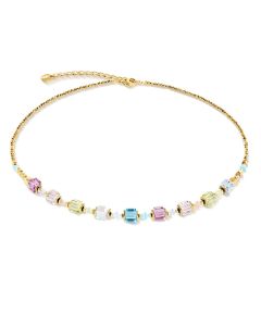 Coeur de Lion Halskette Cube Aura pastell gold 2104101576
