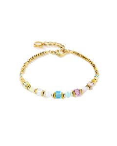 Coeur de Lion Armkette Cube Aura pastell gold 2104301576