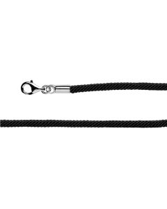 bastian inverun Baumwollband schwarz Silber 26760