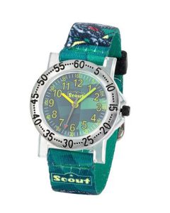 Scout Kinderuhr grün Dinosaurier 280375036