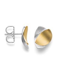 bastian inverun Ohrstecker Silber bicolor 29100