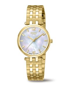 Boccia Damen Titan Uhr goldfarben 3339-03