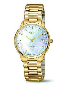 Boccia Damen Titan Uhr Royce concept goldfarben 3341-03