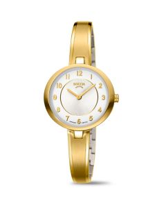 Boccia Damen Titan Uhr vergoldet 3377-02