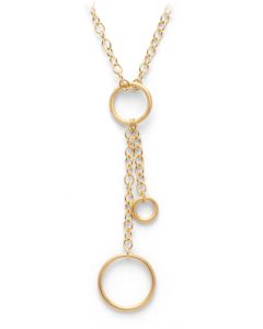 Bastian inverun Collier Sterlingsilber Delicate Circles 41800