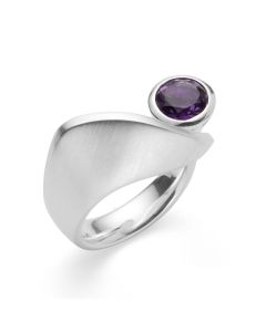 Silber Ring von Bastian Inverun Purple Glow 45060