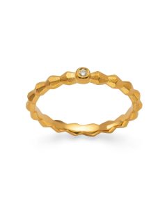 bastian inverun vergoldeter Silber Ring Golden Circle 46140
