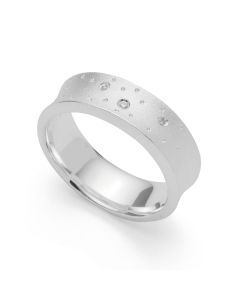 Bastian Ring Silber sandmatt 46170