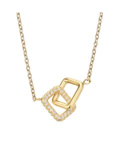 Bering Kette Edelstahl Arctic Pavé vergoldet 467-27-450
