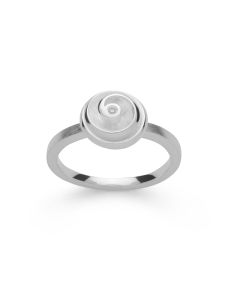 bastian inverun Ring Silber mit Diamant Swirl 49051