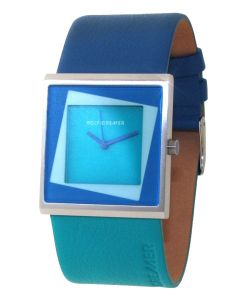 Rolf Cremer Designuhr Yess 507206 blau
