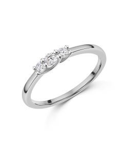 Damen Ring Silber mit Zirkonia KES54214