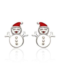 Yvette Ries Silber Kinder Ohrstecker Schneemann 591014028000