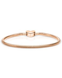 Bering Armband Arctic Symphony rosévergoldet Herz 617-30-X0