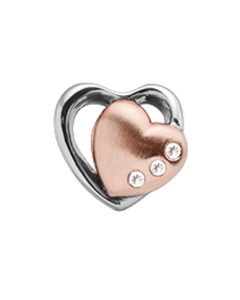 Christina Charm Topaz 2-Tone Silber und rotgoldplattiert 630-R60