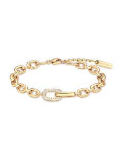 Bering Armband Edelstahl vergoldet Arctic Pavé 669-27-180