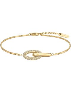 Bering Armband Edelstahl vergoldet Arctic Pavé 671-27-180
