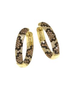 Vinczenza Creolen Silber vergoldet Animal 7083BG