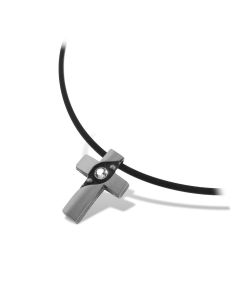 Finnlandschmuck Nordform Kreuz-Anhänger Bergkristall A-3-927