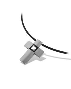 Finnlandschmuck Nordform Kreuz-Anhänger Bergkristall  A-3-931