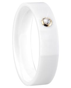 BERING Arctic Symphony Ring Ringeinsatz Keramik weiß