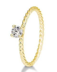 Verlobungsring Kordel Gelbgold 41-06067G