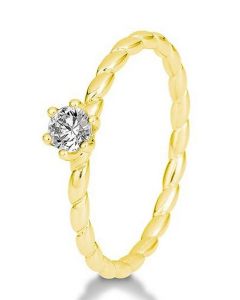 Verlobungsring Twisted Gelbgold 41-06070G
