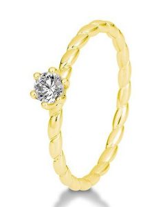 Verlobungsring Twisted Gelbgold 41-06071G