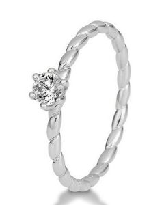 Verlobungsring Twisted Weißgold 41-06071W