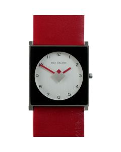 Rolf Cremer Designuhr Cube rot 506007