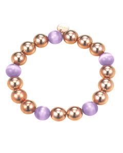 ESPRIT Armband Bold Spheres ESBR11662B Rosegold lila