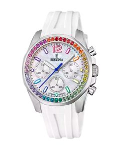 Festina Damen Chronograph Boyfriend Rainbow F20610-2