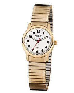 Regent Zugband Damenuhr IP Gold F896