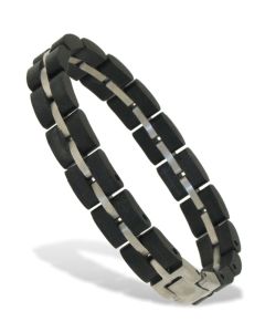 Holzkern Armband Fantasia-73 Ahornholz-Edelstahl