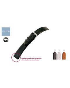 Eulit Echtleder Uhrenband Nappa Design Schraubanstoß