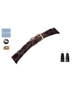 Eulit Echtleder Uhrenband Kroko Clip