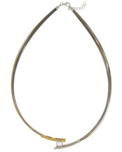 Yvette Ries Collier Gold Silber 41613