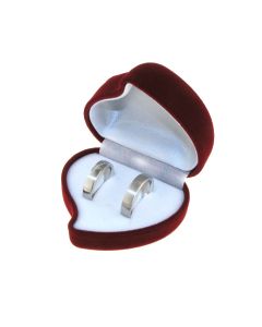 Geschenk Ringetui weinrotes Herz