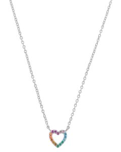 S.Oliver Silber Kette buntes Herz 2034169