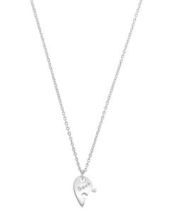 S.Oliver Silber Kette halbes Herz 2034291