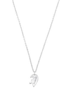 S.Oliver Silber Kette halbes Herz 2034292