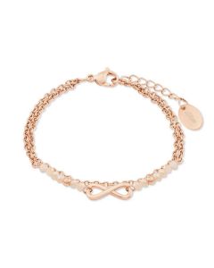 S.Oliver Damen Armband IP Rose Infinity 2022731 SOJ-0157-B-21