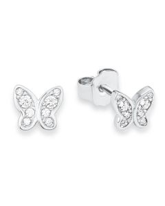 S.Oliver Silber Ohrringe Schmetterling 9233199