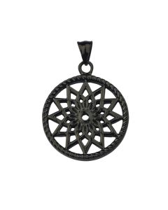 Traumfänger Mandala Anhänger midi schwarz