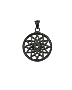 Traumfänger Mandala Anhänger klein schwarz